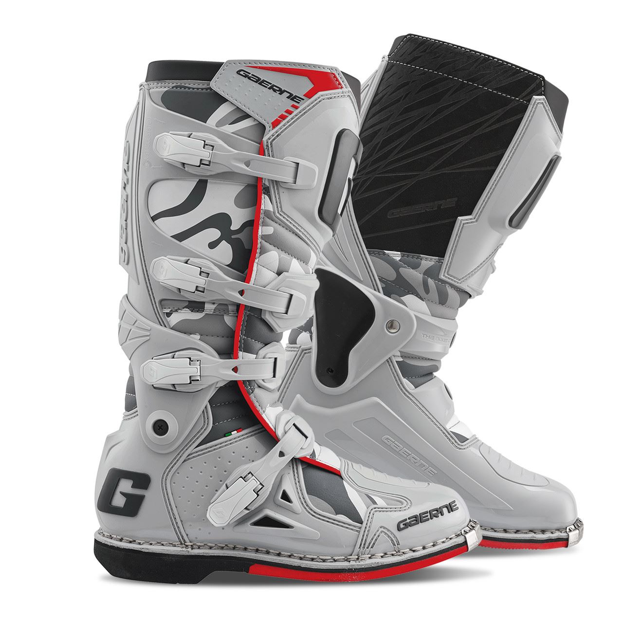 Gaerne 2025 MX Boots Fastback Youth Snow Camo